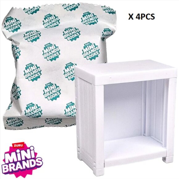 🌸 3/$15 Bundle of 4 extra Mini Brands Book Cases - Picture 1 of 4
